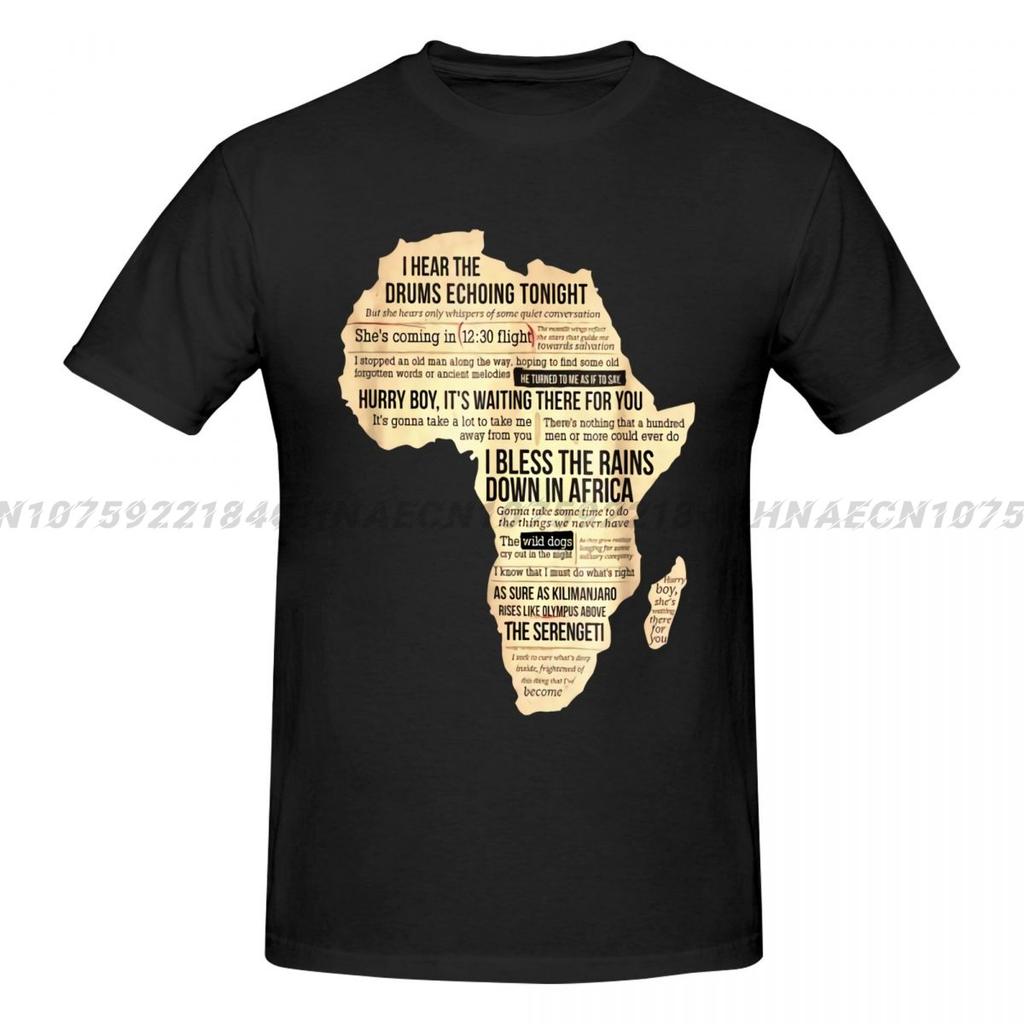 Cotton Fashion 2024 T-shirt Africa T Shirt Bless Africa Rains On Toto High Quality Men Tee Tops Fashion Summer Harajuku T-shirts