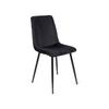 Upholstered Chair For Dining Room Ibis Black Velvet Modern Loft