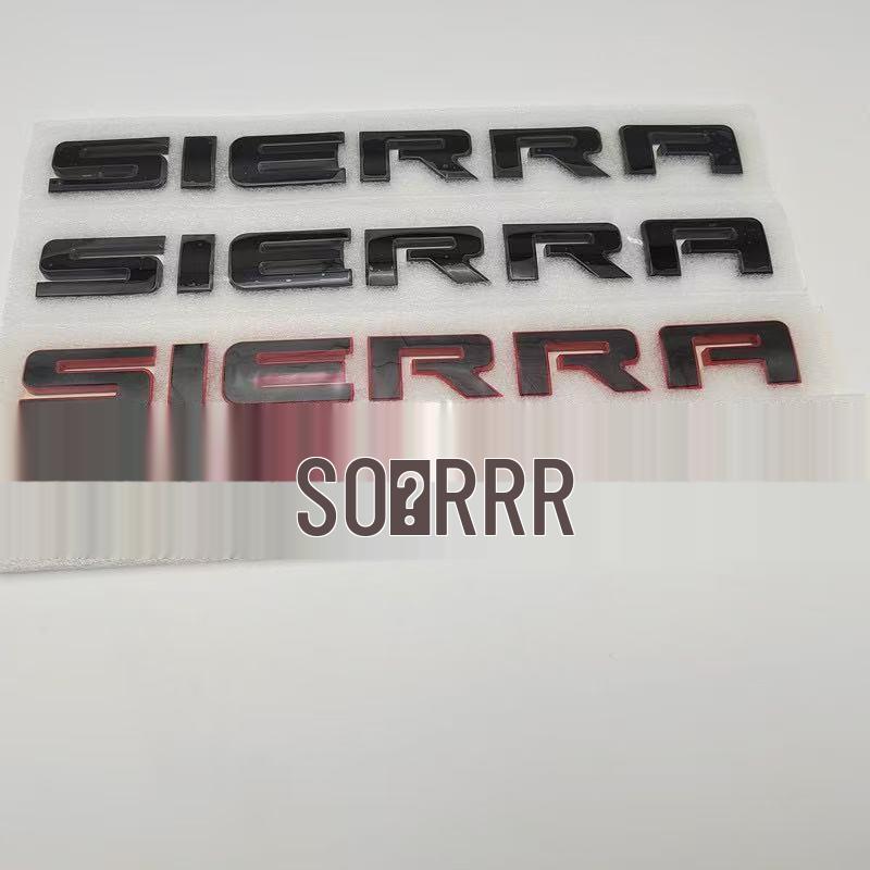 GMC Sierra Large Tailgate Emblem - Suitable for GMC Sierra Body Labeling Car Emblem.