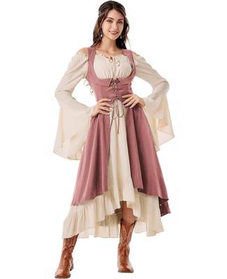 [KALAOK] Prinses, Nobele, Westers Clubjurkje, Podiumkostuum, Halloweenkostuum, Middeleeuws, Cabaret, Roos M