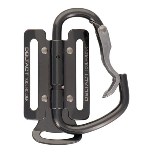 Sankyo Corporation DBLTACT Lightweight Movable Aluminum Tool Hook with Curved Gate and Claws, Gunmetal, DT-ABM-G