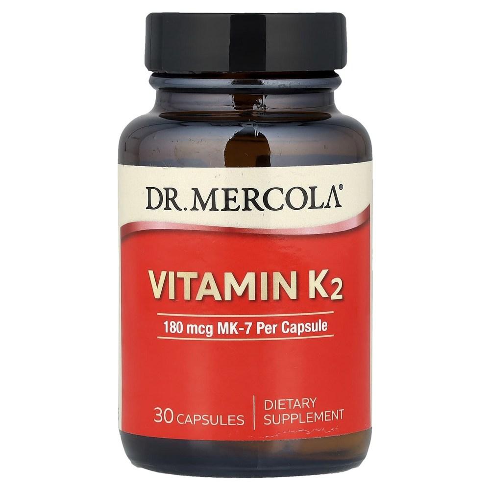 Dr. Mercola Vitamin K Vitamin K2 180mcg Capsules 30 Tablets 2 Pcs