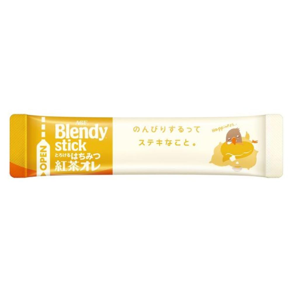 Japan Ajinomoto AGF Blendy Stick Melty Honey Black Tea Au Lait 1 Box (6 Sticks)