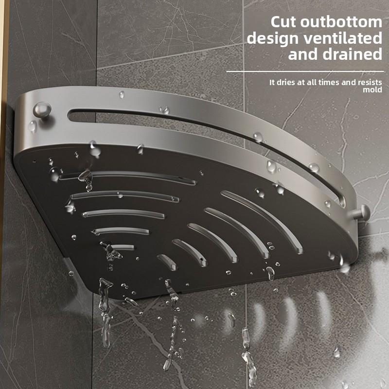 Kein Bohren Badezimmerregal Toilette Waschtisch Toilette Wandhängend Dreieckiges Aufbewahrungsregal Toilettenregal