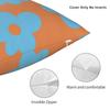 Golf Le Fleur Flower Blue Orange Square Pillowcase Polyester Linen Velvet Pattern Zip Decorative Throw Pillow Case Home Cover