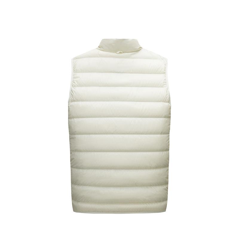 Anta Training Series Stand Collar Zipper Solid Color Sleeveless Vest Men Vests Gray 152517925R-2