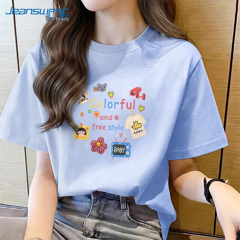 Jeanswest Women s Graphic Print Cotton T-Shirt S