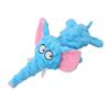 Durable No Stuffing Dog Chew Toys Soft Plush Squeaky Elephant Shaped Pet Toy for Dogs Stuffingless Puppy Toys for Teeth Cleaning