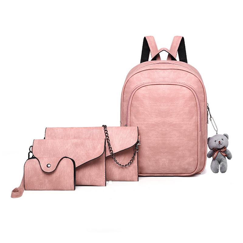 PU Leather Shoulder Bag,Rabbit On Grass Backpack,Portable Travel School Rucksack,Satchel with Top Handle