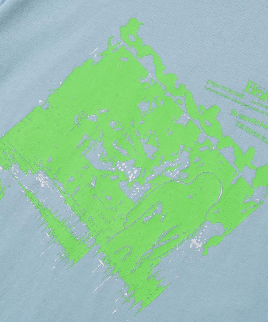 BROWNBREATH Cursorily Tee - Sky Blue
