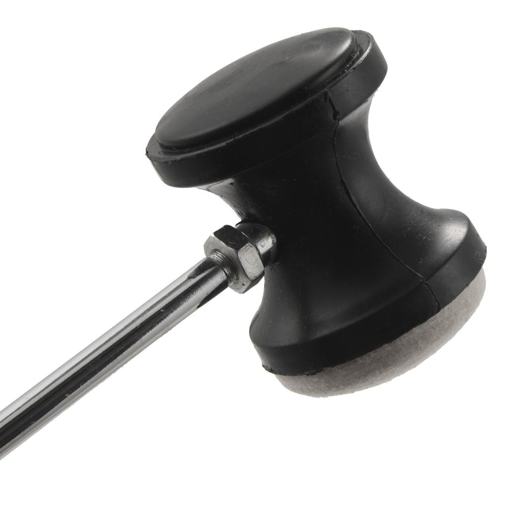 Classy-2X Stainless Steel & Felt Shaft Black Drum Pedal Bass Drum Beater Instrument Accessory Part
