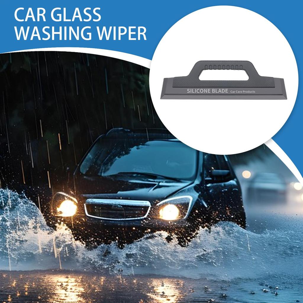 Car Squeegee Car Window Scraper Streak-proof Non-scratch Glass Cleaner Tool for Commercial Auto Detailing Boat RV Solar Panel