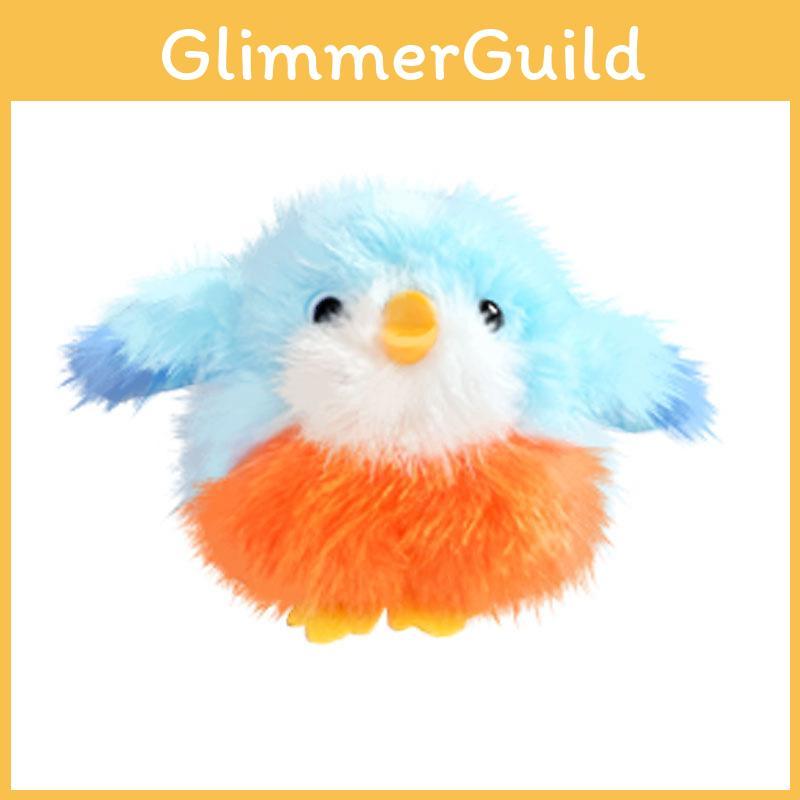 Parrot Sparrow Creative Bird Pendant Plush Toy Doll Keychain With Ring Bell