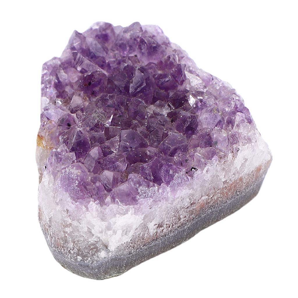 Amethyst Cluster Heart Shaped Absorb Negative Energy Amethyst Cluster Geode Specimen for Meditation Home Office Decor