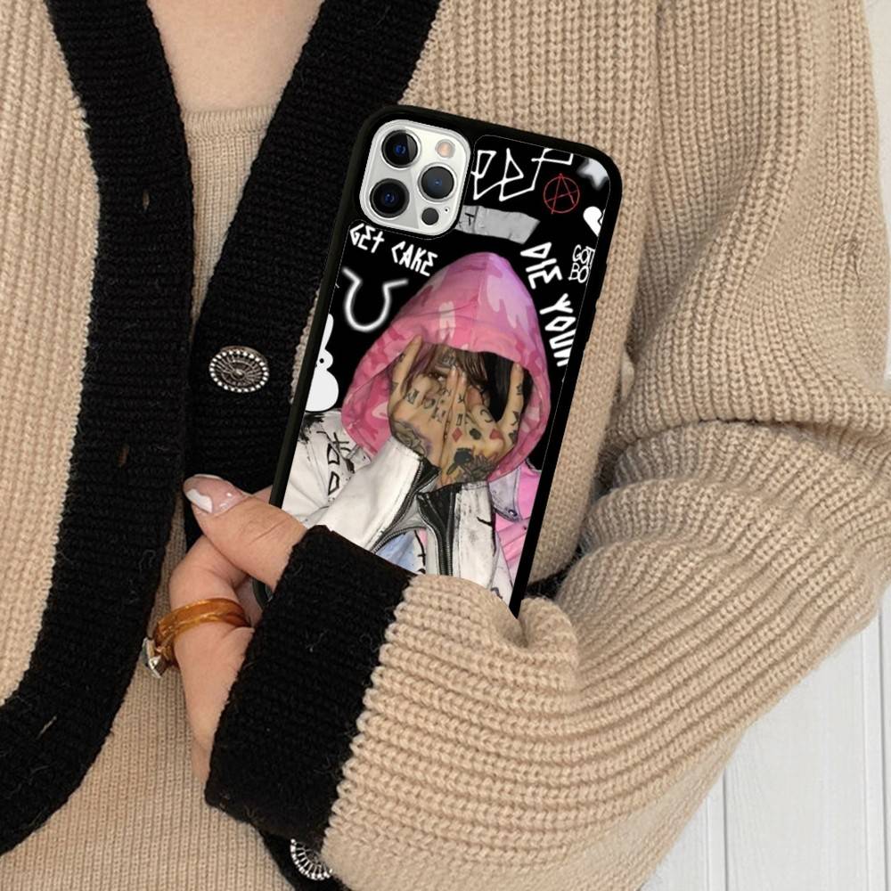 Emo Rapper Lil Peep Phone Case For IPhone 17 16 Pro Max 11 12 13 14 15 Hard PC+TPU Bracket Back Cover