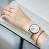 Quartz Watch with Swiss Sapphire 36mm White Silver Mesh Slim Minimalist Business Gift A.b.art Women's Parts, Crystal, Dial, Strap, Design, Waterproof,