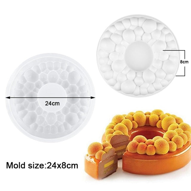 27 Style Silicone Cake Molds Pastry Bakeware Set Non-Stick Mousse Mould Party Dessert Baking Tools Decorating Pan Kitchen Tools Silicone Cupcake Bakin