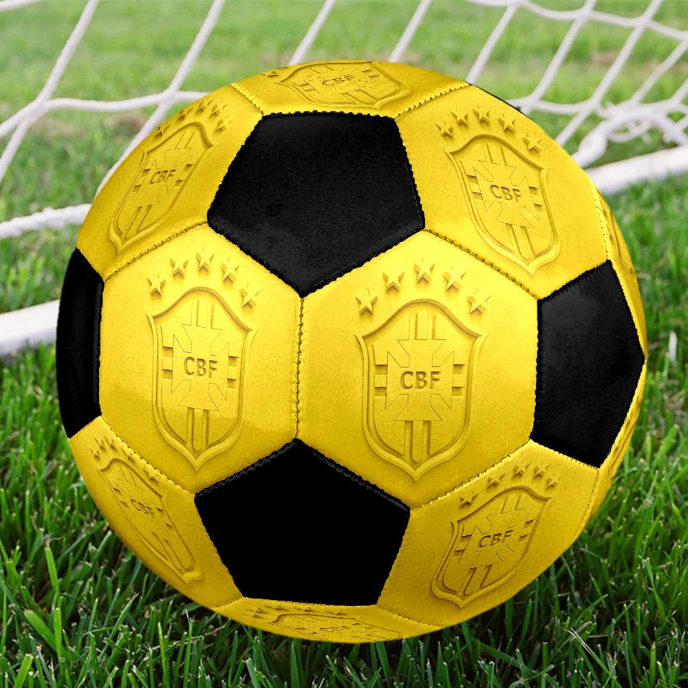 Cbf Pallone da Calcio a 5 Colorato Cucito a Macchina PVC Taglia 5 Pronto per Allenamento di Squadra e Competizione Durevole Alta Rimbalzo Fresco Regalo Sportivo
