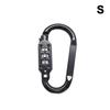 Aluminum Alloy Combination Lock Padlock Buckle Basket Helmet Lock Gourd Buckle Waterproof Anti-Theft Hook
