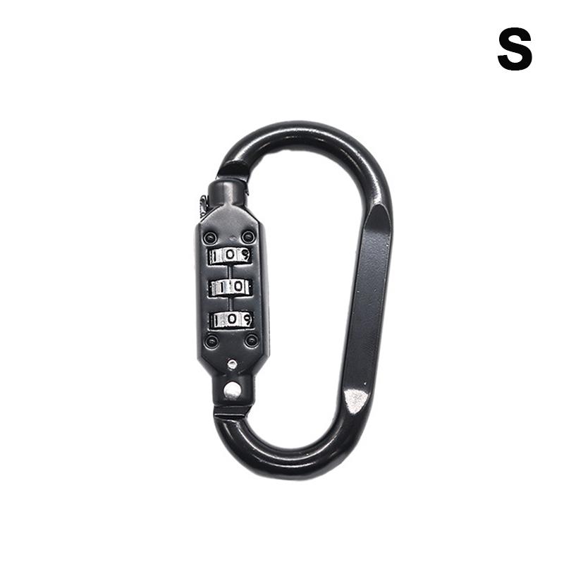 Aluminum Alloy Combination Lock Padlock Buckle Basket Helmet Lock Gourd Buckle Waterproof Anti-Theft Hook