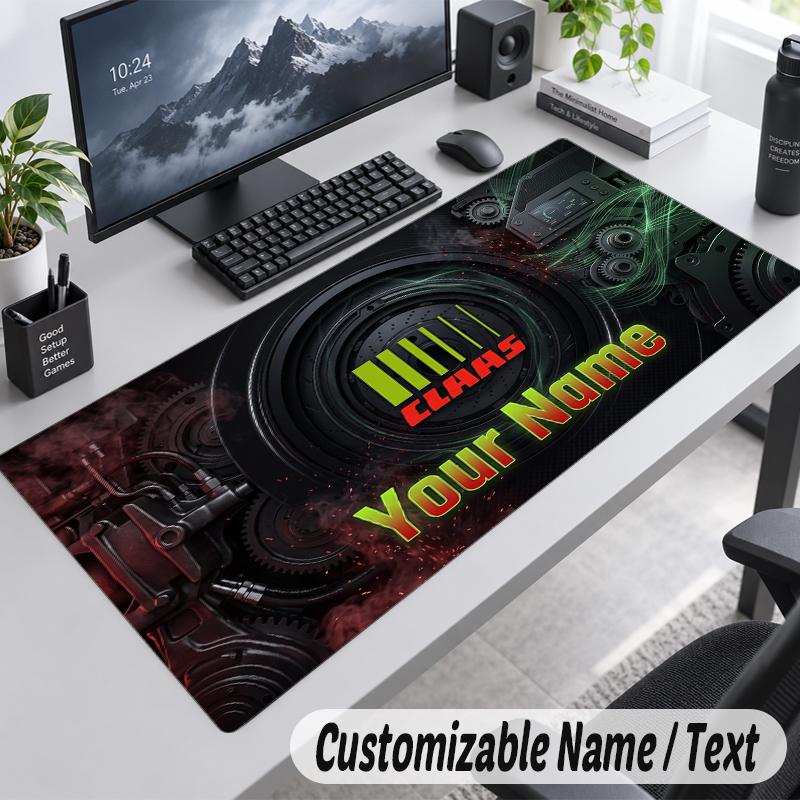 Custom Name Text Mouse Pad CLAAS Personalized Desk Pad For Work And Gaming
