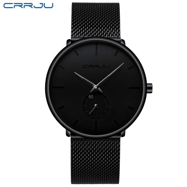 CRRJU 2150 Unisex Wasserdichte Mesh-Band Ausdrucksuhr
