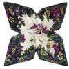 New Arrival  Korean Style Hand Paint Rose Silk Satin Square Scarf  Spring Autumn Women Scarfs Shawls 90*90 cm Scarves