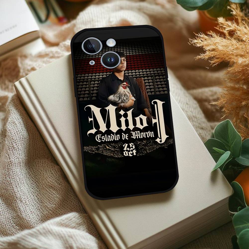 Singer M-Milo J Phone Phone Case For IPhone 1716 15 14 13 Pro Max 11 12 Mini X Xs XR Black Silicone Cover