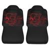 Red Chinese Dragon Totem Print Car Seat Covers Set of 2 Front Bucket Seat Protector Accessories Universal Fit Most Cars Trucks