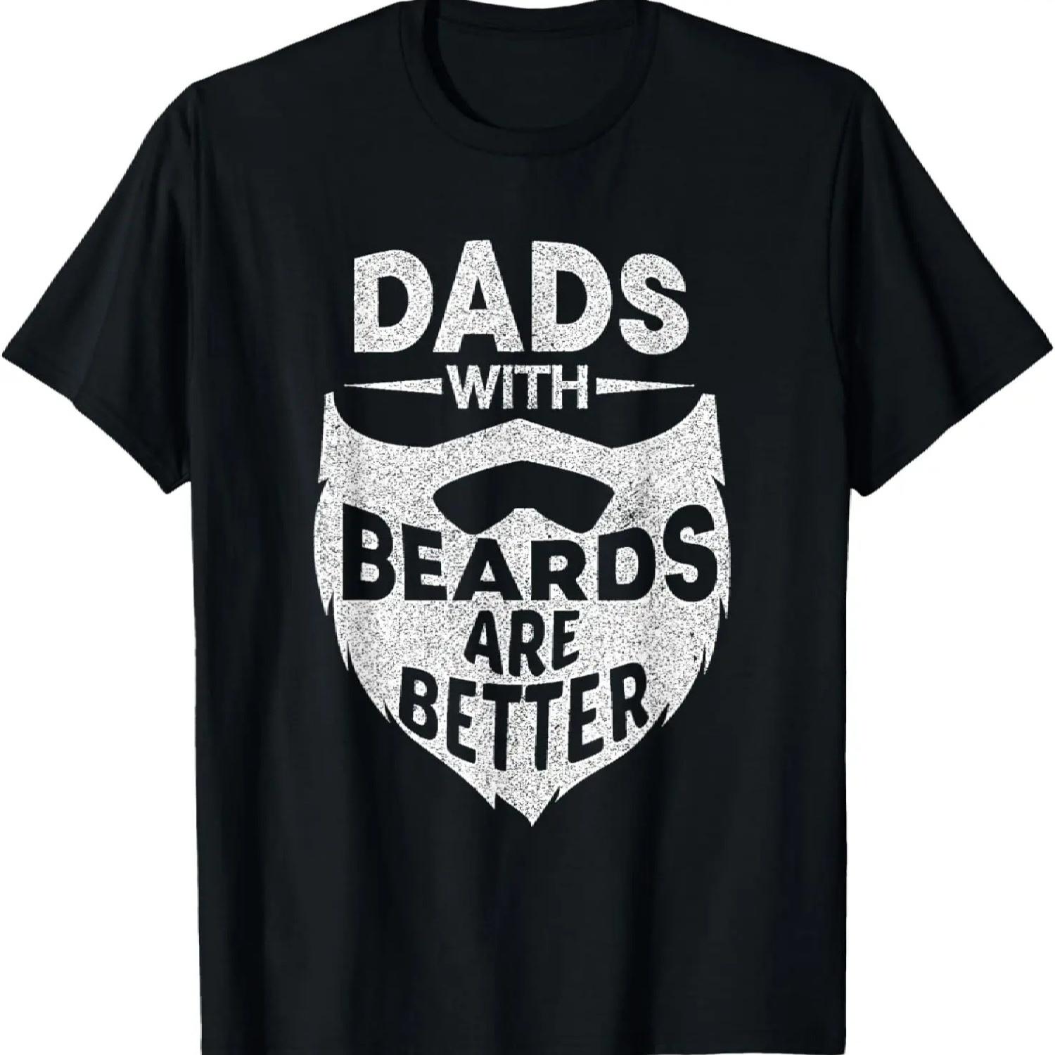 

Dads With Beards Are Better Funny Beard Dad Father s Day T-Shirt XXXXXL чорний