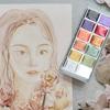 PDTO Watercolor Paint Set Metallic Pearl Colour for Watercolor Painting Art Supplies