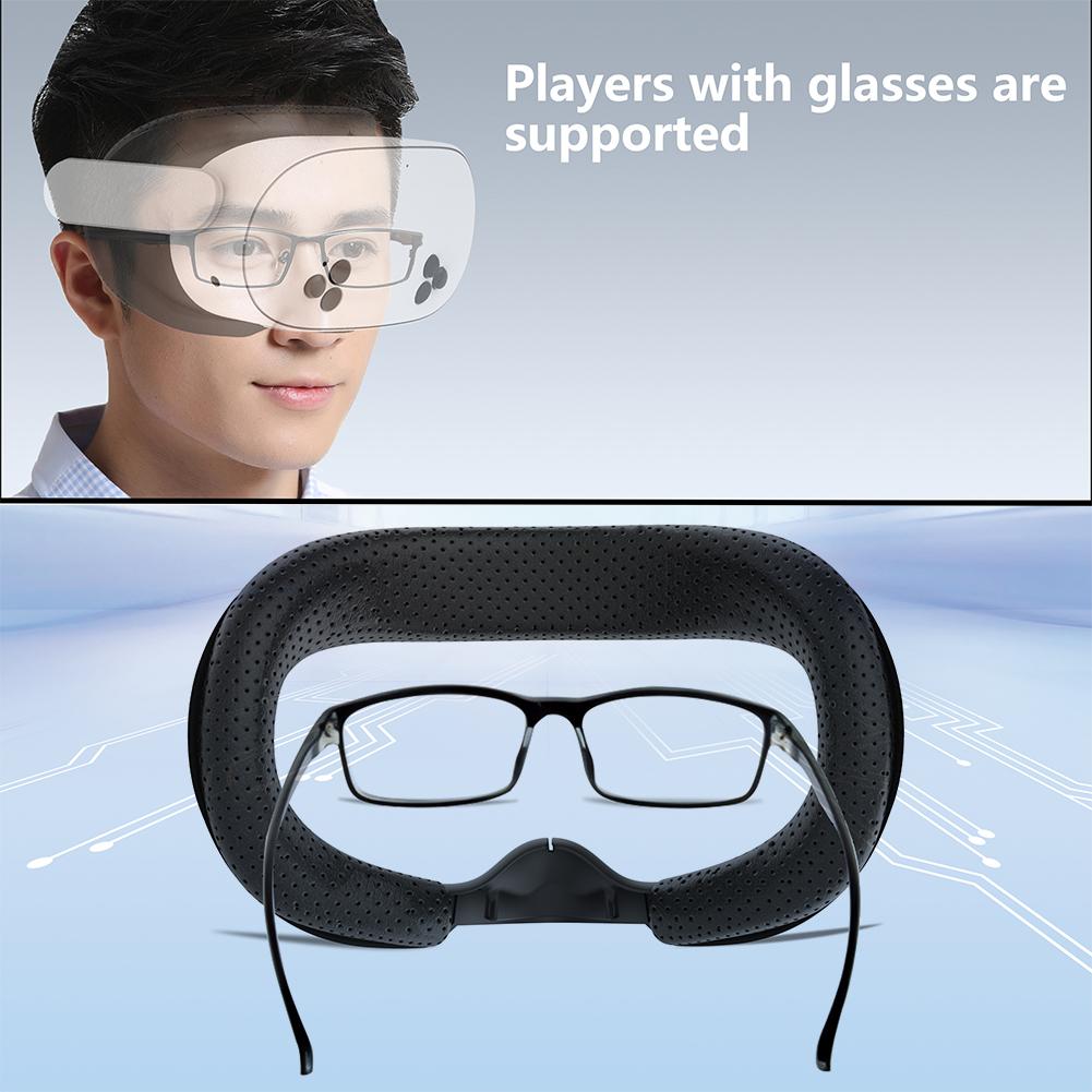 Per Meta Quest 3S Face Cover Lenti Traspiranti Panno Nasello PU Pelle Maschera per Occhi 6 Pezzi per VR Set di Ricambio per Accessori VR