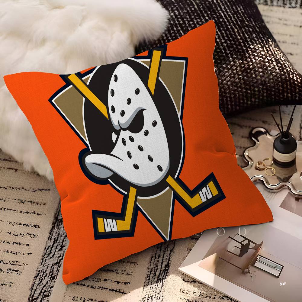 A-Anaheim D-Ducks Pillow Gift Home Office Decoration Bedroom Sofa Car Cushion Cover Case 45X45
