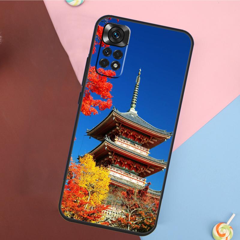 Japanese Temple Kyoto Cover For Xiaomi Redmi Note 13 Pro 14 12 11 9 10 9S 10S 11S 12S Redmi 14C 10C 12C 13C Case