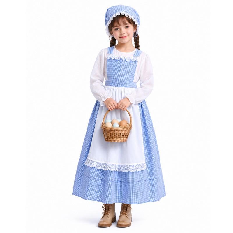 Wizard Of Oz Dorothy Alice Cosplay Dress Women Fantasy Costume Halloween Party Role Play