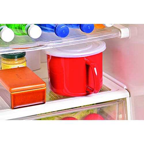Pearl Metal Enamel Cook Pot, Deep, 14cm, Red, Induction Compatible, Classo HB-5365