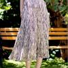 Long Skirt With Wrinkle Pattern 451 246