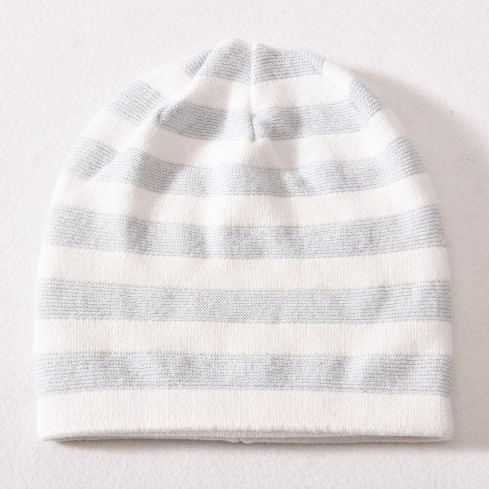 Solid color striped with bright silk stacking hat rabbit down cold hat warm wool hat knitted hat autumn and winter windproof ear protection hat
