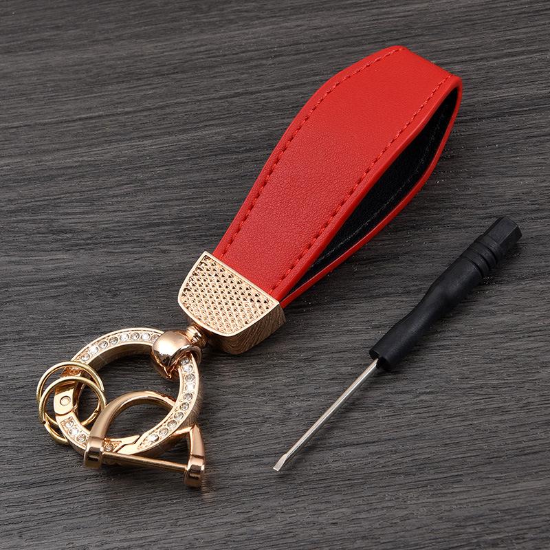 Sleek Car Keychain Pendant for Men & Women - Creative Keyring Waist Hanging Ornament Gift