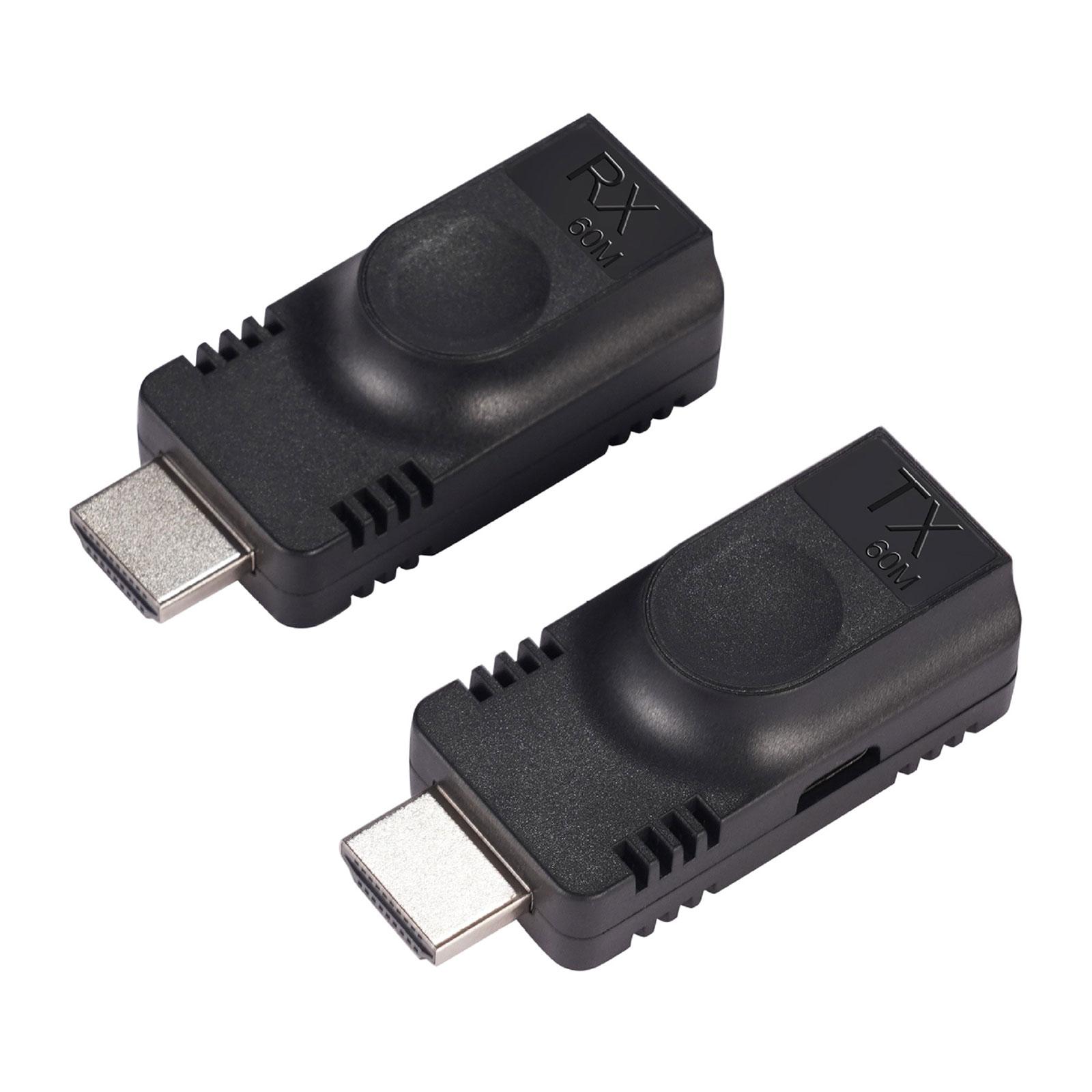 

HDTV Extender Adapter HDTV to RJ45 Ethernet Networking Converters Cable Splitter 1080P 60m Converters for HDTV Game Consoles 1