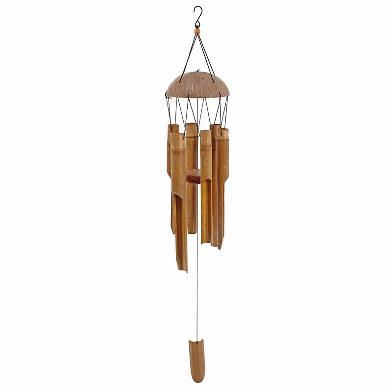 YINGTU Handmade Bamboo Memorial Wind Chime 32 Inches Indoor/Outdoor Garden Yard Patio Home Decoration жёлтый