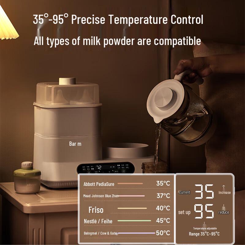 BEAR Smart Baby Feeding Station & Warmer CN Plug (adapter Included)