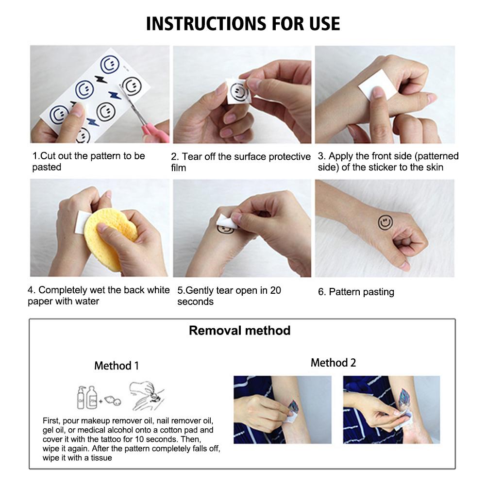 Temporary Blush Tattoo Sticker Songkran Facial Tattoo Tattoo Star Face Tattoo Waterproof Makeup M0X9