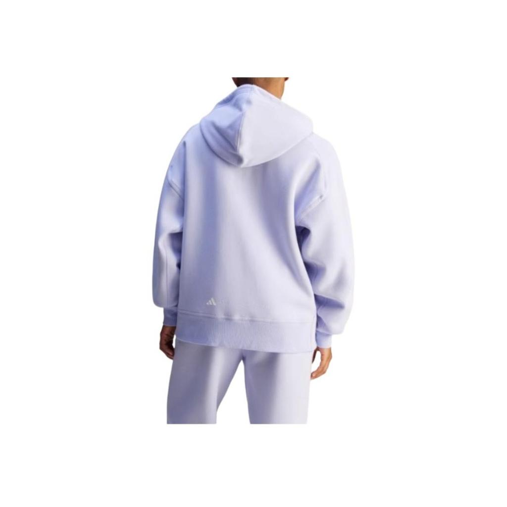 Adidas X Stella McCartney Loose Fit Reversible Knit Sports Hoodie Jacket Women Jackets Light-Purple JN0226