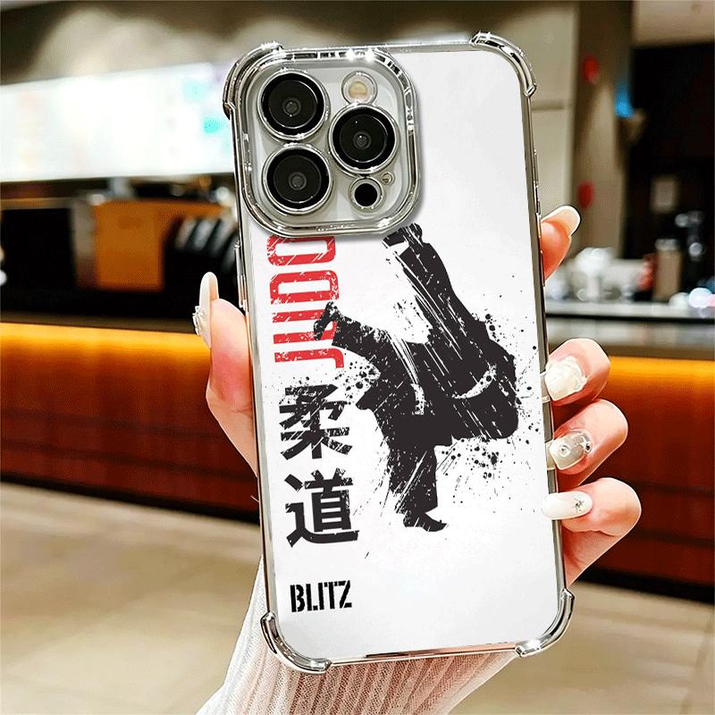 

Judo Jiu Jitsu BJJ Brazilian Plating Phone Case For Iphone 16 17 Pro Max Air 16E 14 15 Plus 12 13 Mini Anti-Fall Airabag Cover iPhone 16 Pro