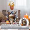 2D Flat Halloween DIY Diamond Painting Tabletop Ornaments Kit Table Top Diamond Painting Ornament Kits Bedroom Table Decoration