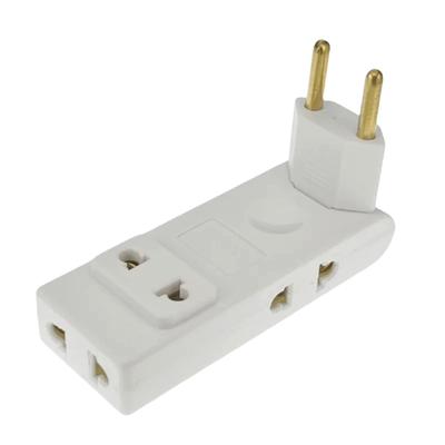 4 in 1 Wandsteckdose Verlängerungskabel EU Steckdose 180 Grad Steckeradapter Reiseadapter Tragbarer Stromkonverter