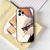 Animal Bunny For IPhone 17 Air 16 15 14 13 12 11 Pro Black Soft Cover Phone Case