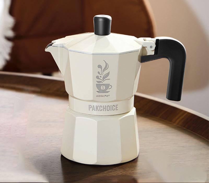 

Кофейник с двойным клапаном Итальянская эспрессо-машина Бытовая кофейная утварь Материал из алюминиевого сплава