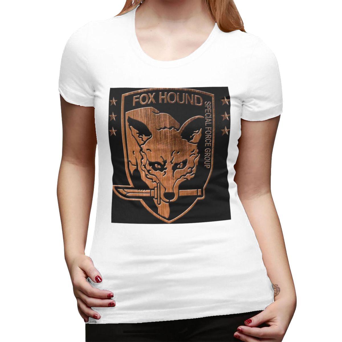 

Foxhound Special Forces Group Metal Gear Solid TShirt for Women Crew Neck Streetwear T Shirts Womens Short Sleeve Clothes Tops S